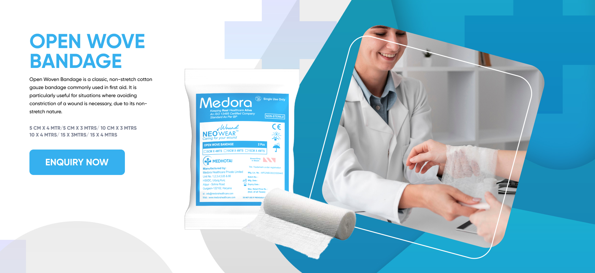 open wove bandage